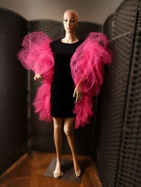 DRAMATIC TULLE STATEMENT DRESS